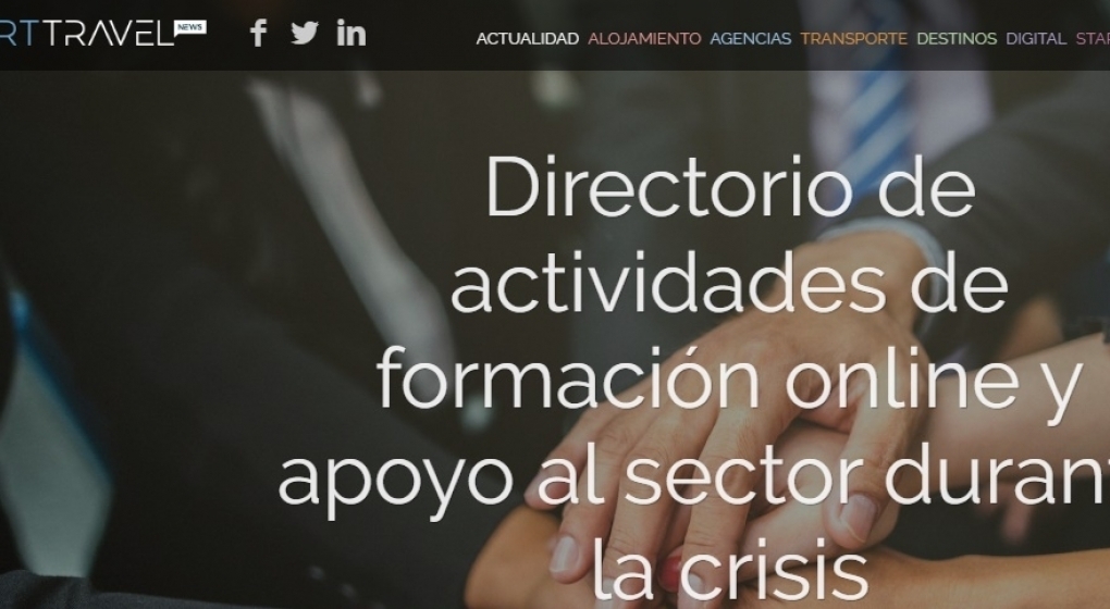 Directorio de actividades de formación online y apoyo al sector durante la crisis