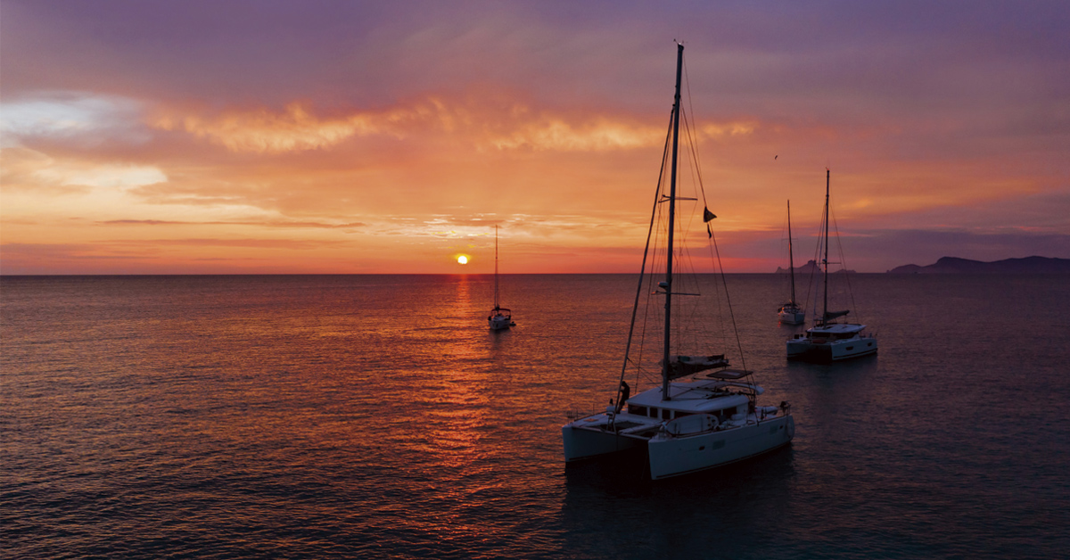 sunset boat ibiza