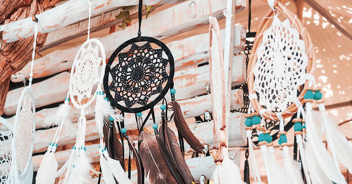 atrapasuenos en mercadillo de ibiza