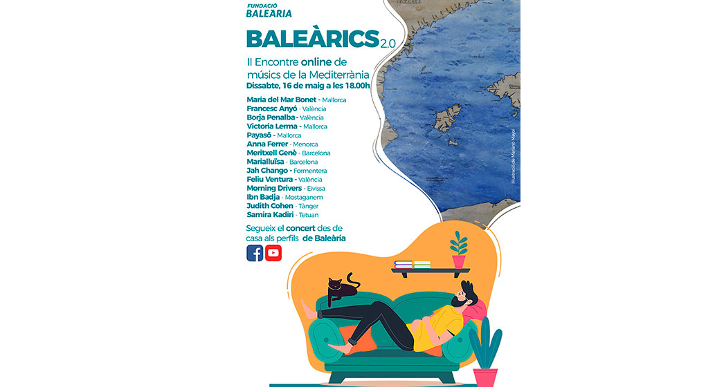 Baleària organiza el segundo festival de música online Baleàrics 2.0 el sábado 16 de mayo