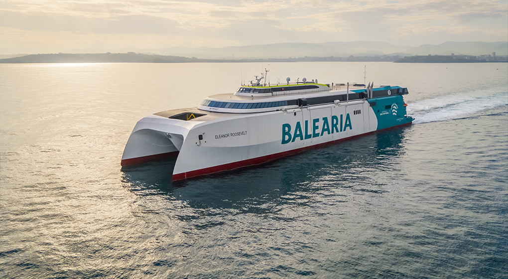 Baleària incorporará a la ruta Dénia-Ibiza-Palma el primer ‘fast ferry’ del mundo con motores a gas natural