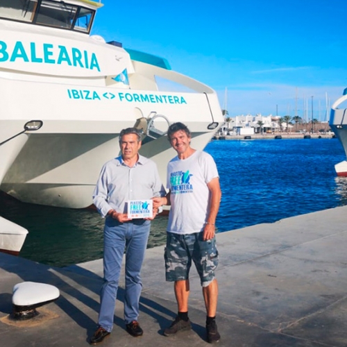 Baleària recibe el certificado Ibiza y Formentera Sin Plástico