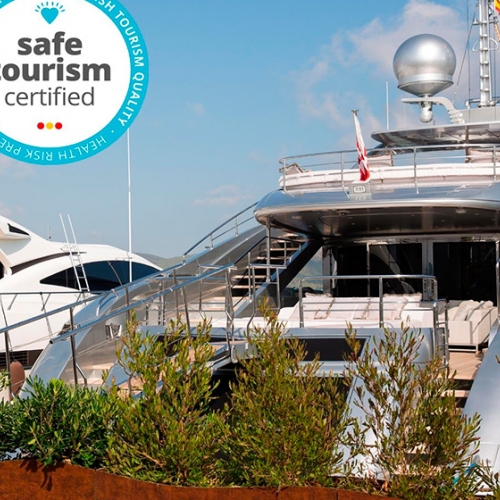 Marina Ibiza se certifica como Safe Tourism Marina y consigue por octavo año la Bandera Azul
