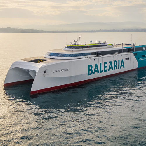 Baleària incorporará a la ruta Dénia-Ibiza-Palma el primer ‘fast ferry’ del mundo con motores a gas natural